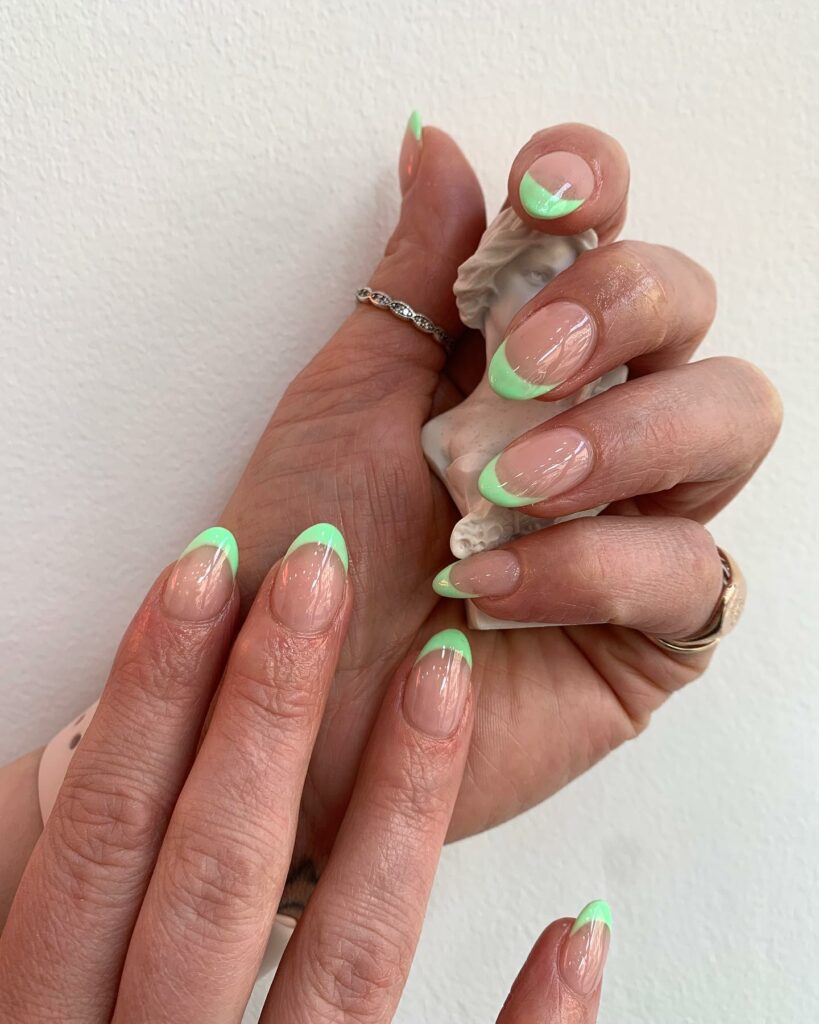 Try in 2024: 50 Latest Neon Green Nail Designs 54 Boho Meets Neon