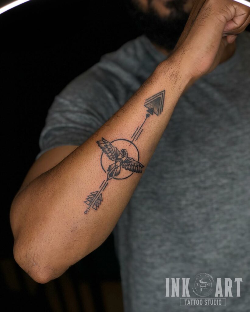 10+ Arrow Tattoos For Men That Will Blow Your Mind! 16 Bow And Arrow Tattoo Men With The Eagle