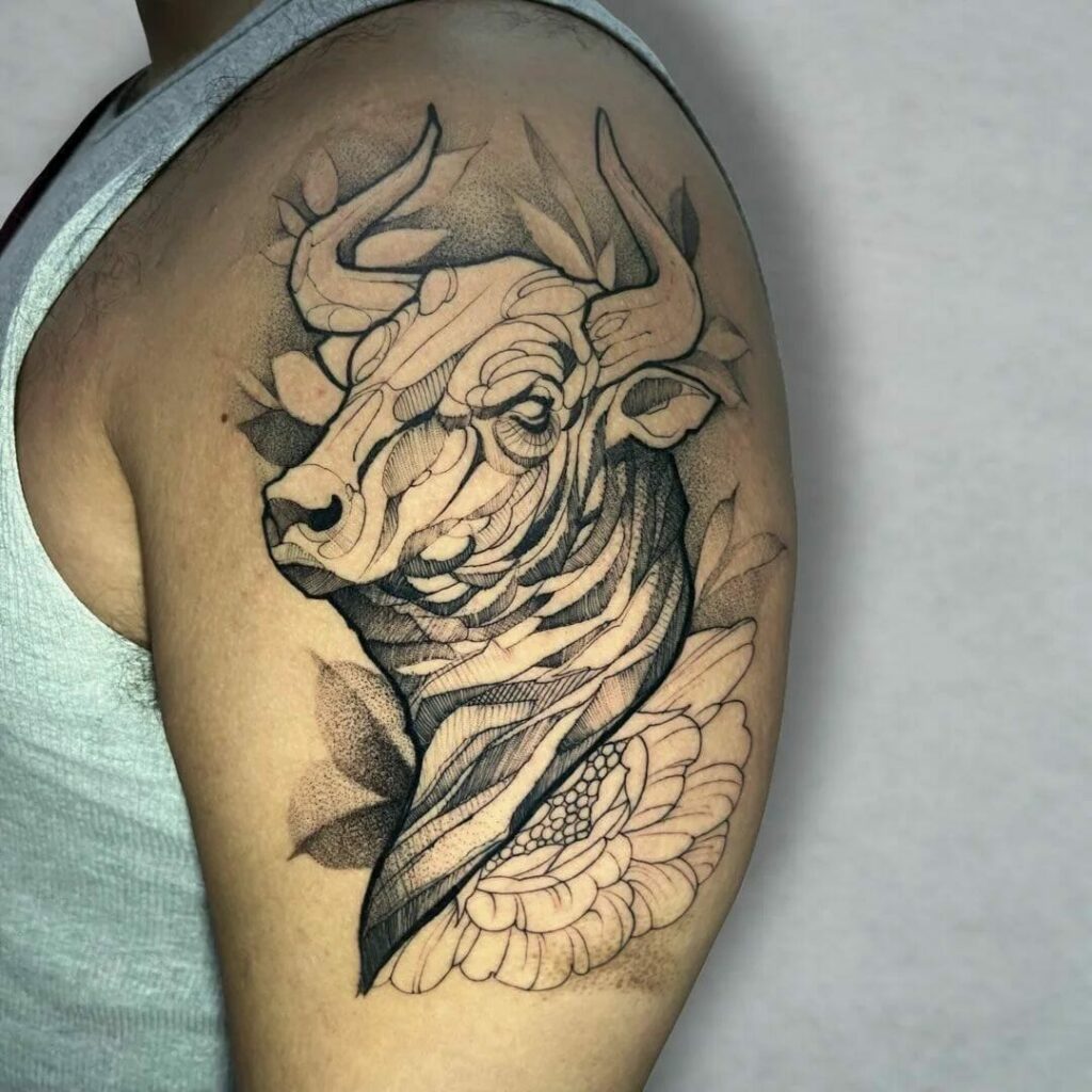 10+ Male Taurus Tattoo Ideas That Will Blow Your Mind! 19 Bull Head Tattoo Designs