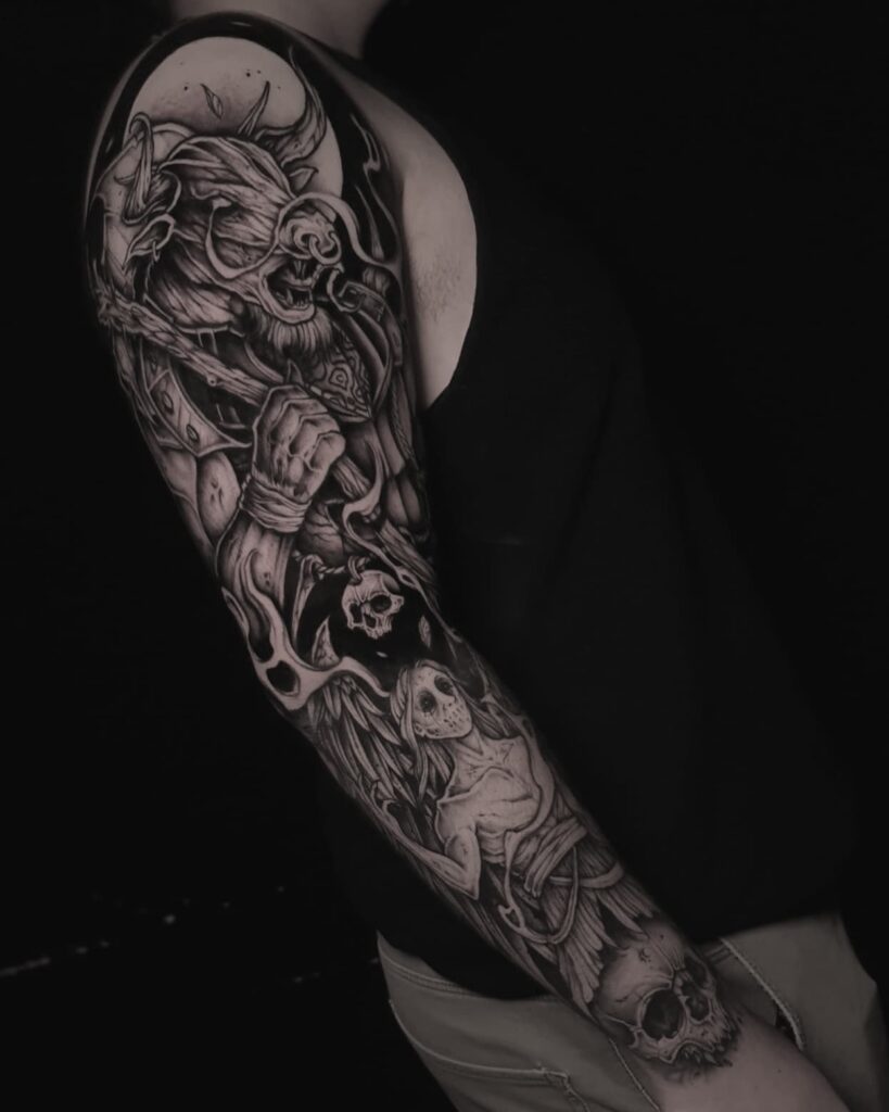 10+ Male Taurus Tattoo Ideas That Will Blow Your Mind! 13 Bull Skull Tattoo Designs