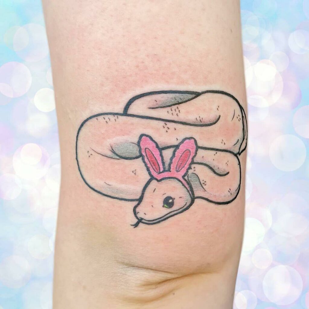 11+ Bunny Ears Tattoo Ideas That Will Blow Your Mind! 13 Bunny Ear Python Tattoo