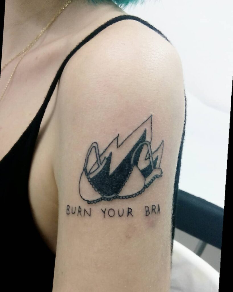 11+ Bra Tattoo Ideas That Will Blow Your Mind! 12 Burn Your Bra Tattoo