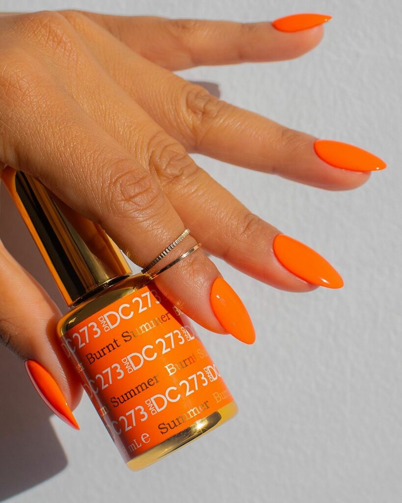 Stylish Burnt Orange Nail Trends of 2024 π 23 Burnt Orange Nails13