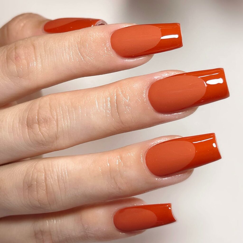 Stylish Burnt Orange Nail Trends of 2024 π 12 Burnt Orange Nails2