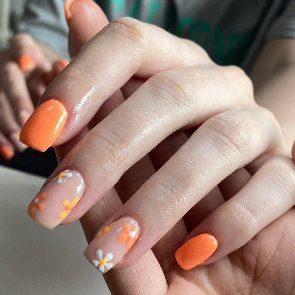 Stylish Burnt Orange Nail Trends of 2024 π 34 Burnt Orange Nails24