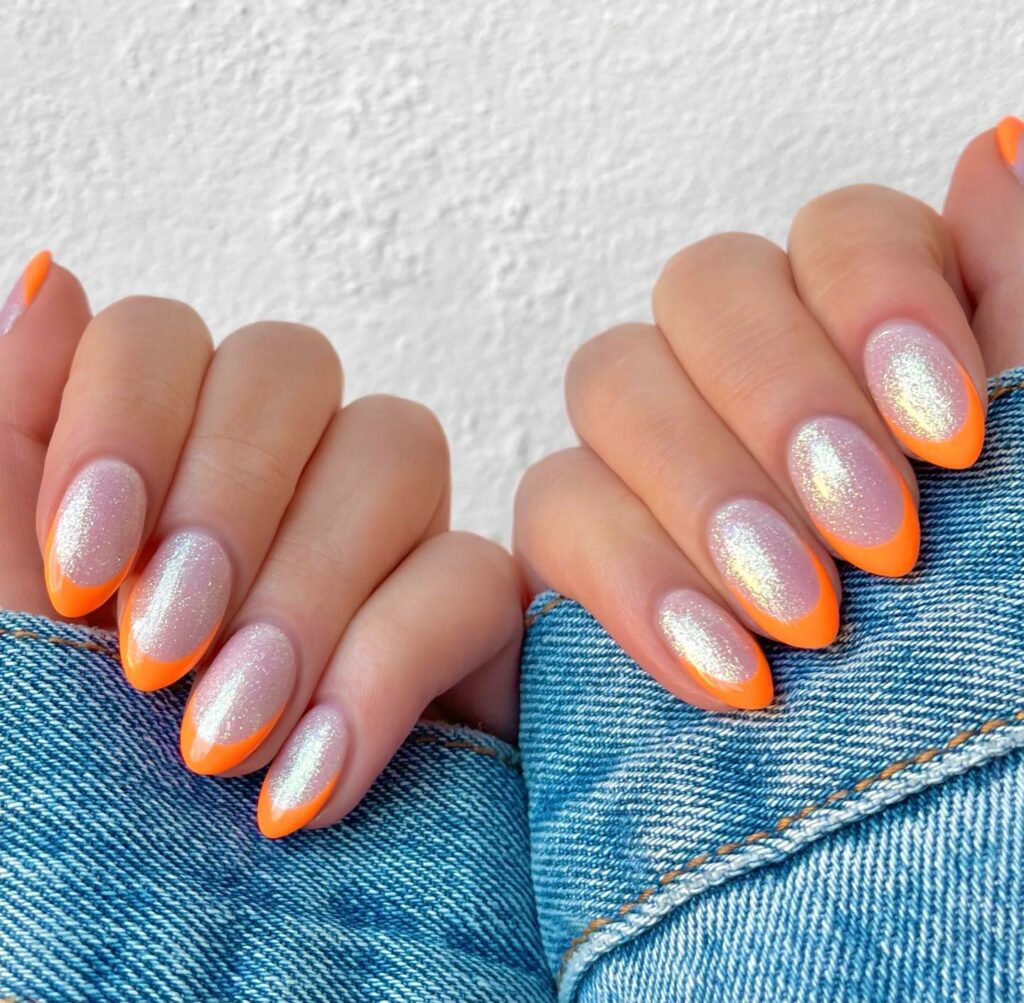 Stylish Burnt Orange Nail Trends of 2024 π 37 Burnt Orange Nails27