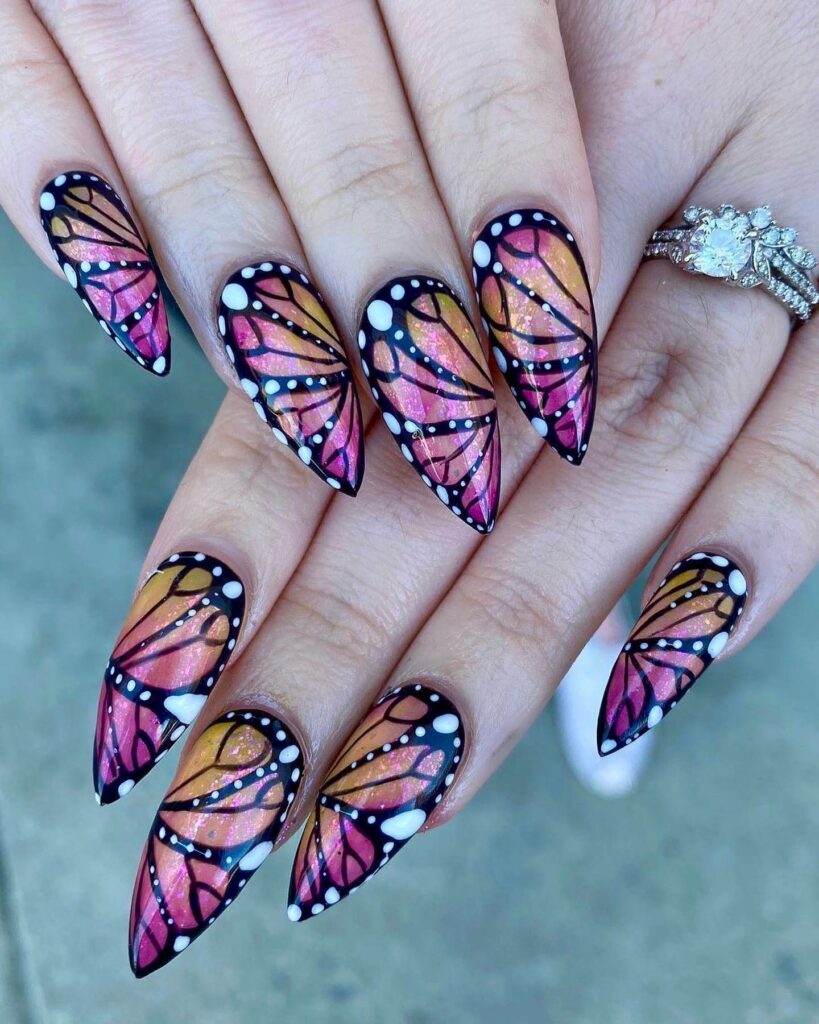 50 Latest Butterfly Nail Designs To try In 2024! 39 Winged Butterfly Nails