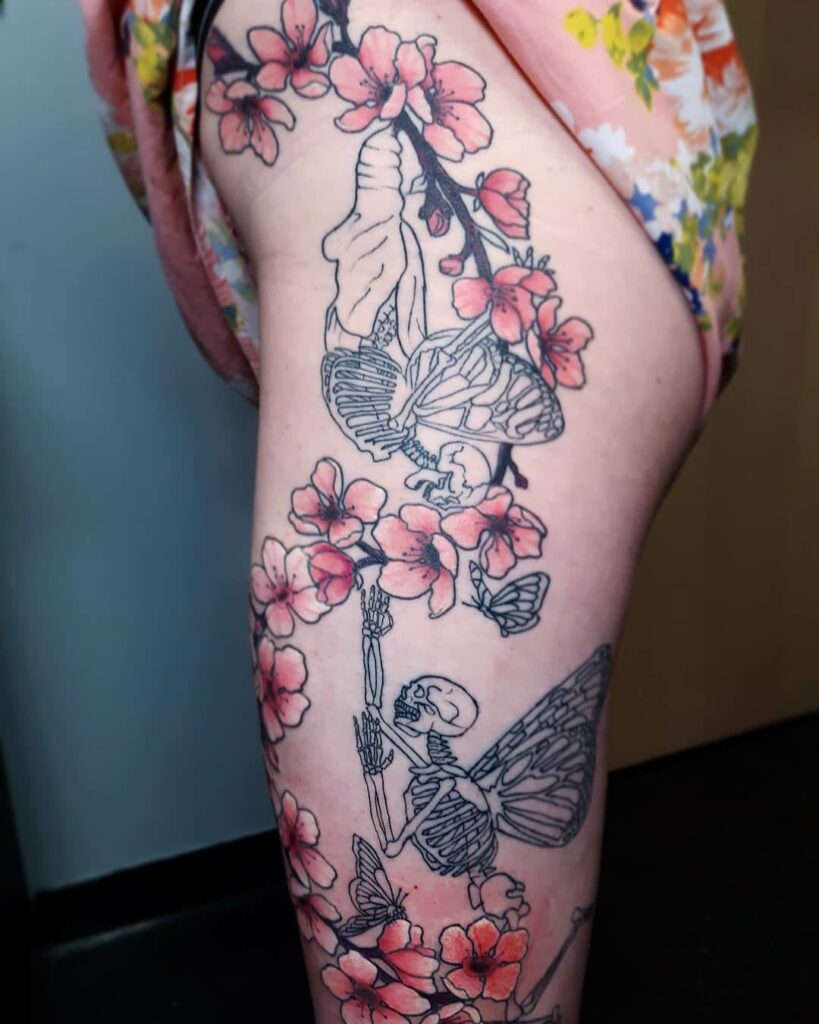 12+ Butterfly Skeleton Tattoo Ideas To Inspire You! 10 Butterfly Skeleton Tattoo