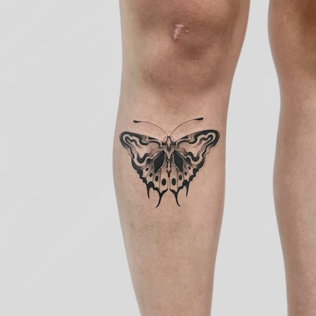 11+ Small Shin Tattoo Ideas That Will Blow Your Mind! 11 Butterfly Small Shin Tattoo Ideas For Females