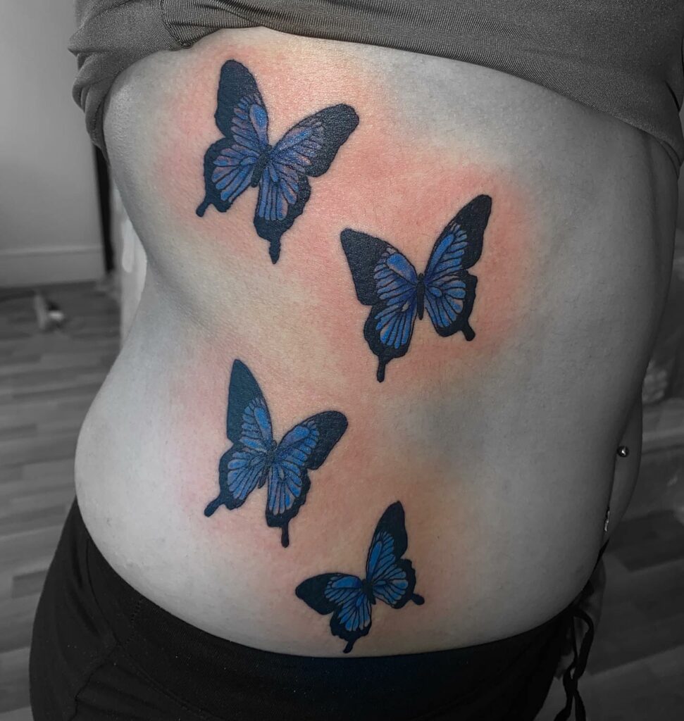 14+ Butterfly Tattoo Ribs Ideas To Inspire You! 10 Butterfly Tattoo Ribs