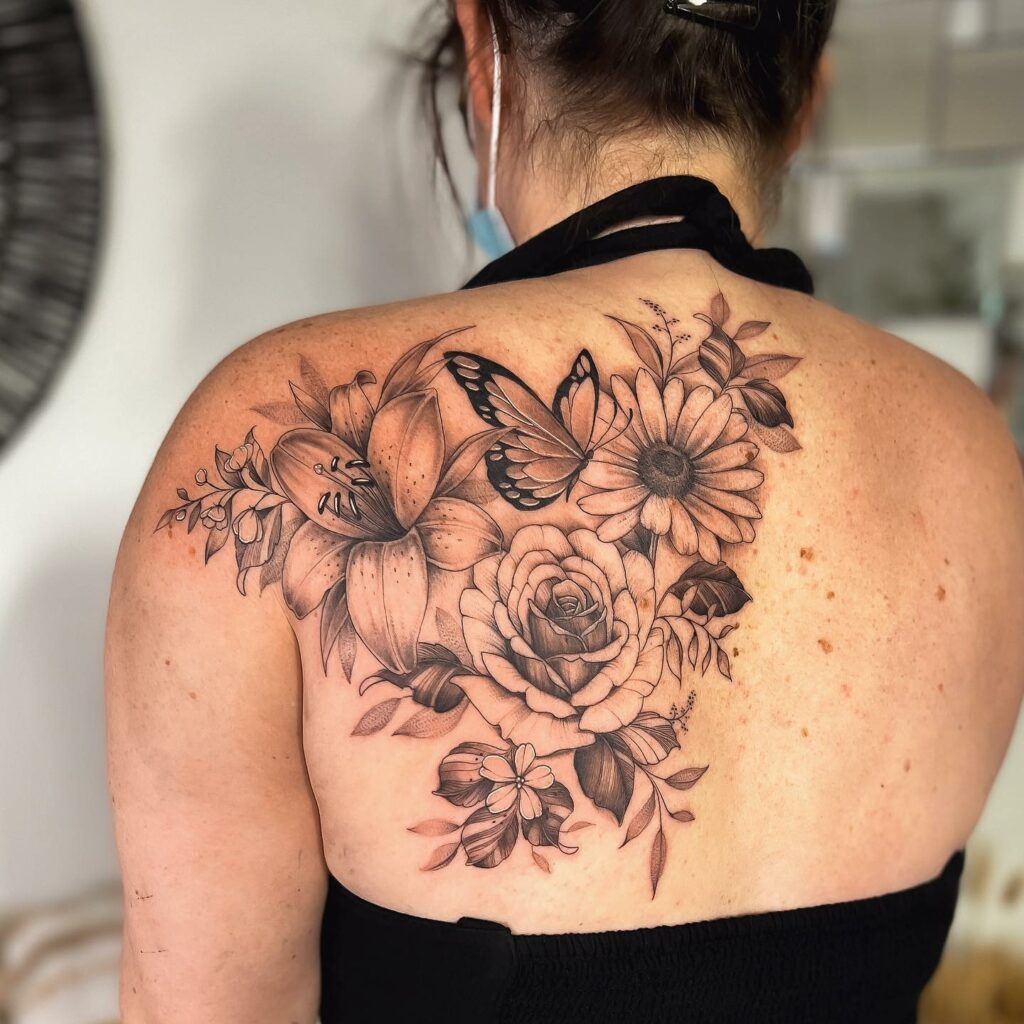 11+ Chick Tattoo Ideas That Will Blow Your Mind! 15 Butterfly and Flowers Tattoo