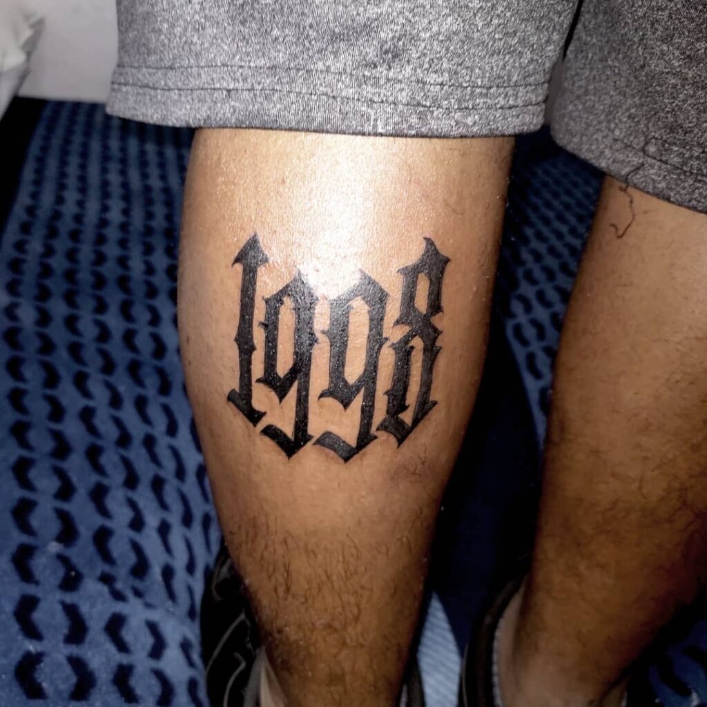 12+ 98 Tattoo Ideas To Inspire You 13 Calf 98 Tattoo