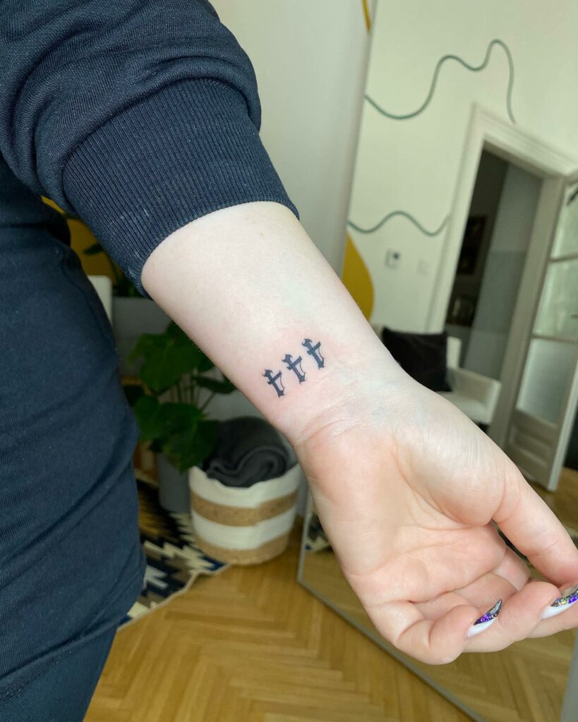 11+ 444 Tattoo Ideas That Will Blow Your Mind! 17 Calligraphy Style 444 Tattoo
