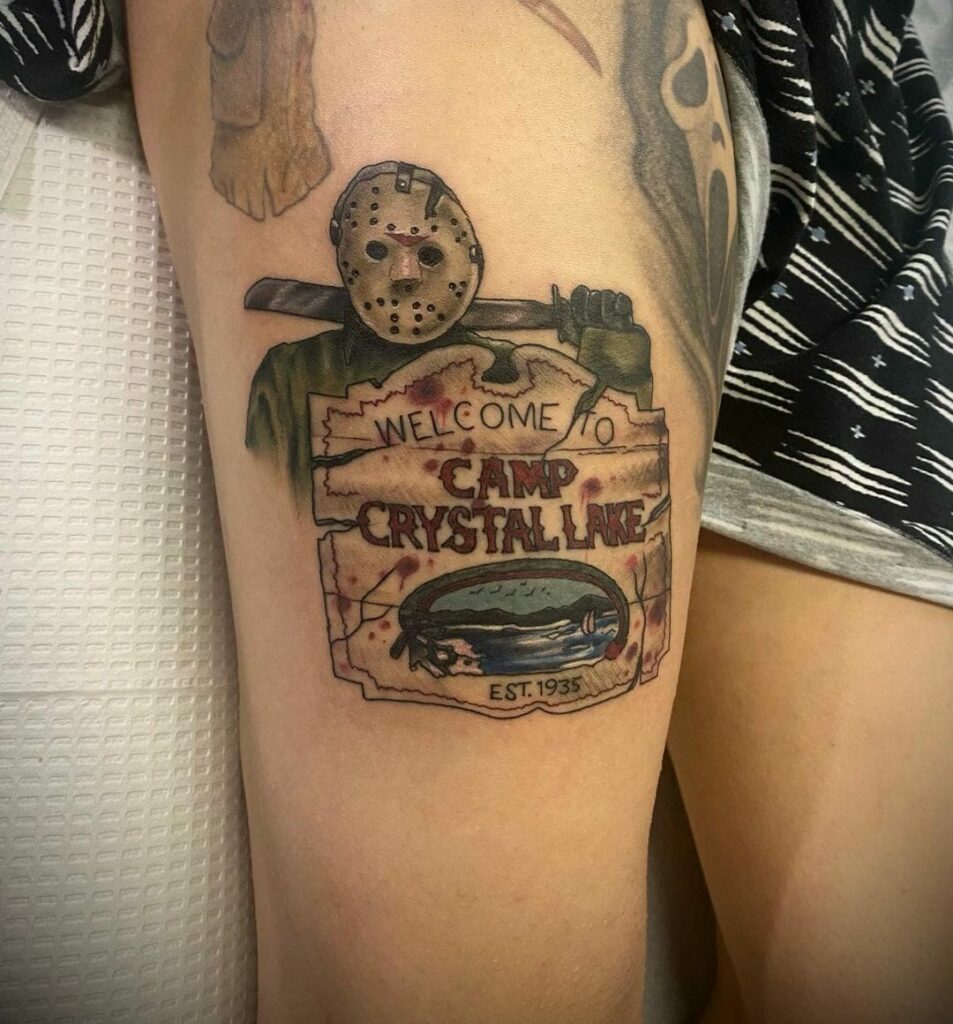 13 Friday The 13th Tattoo Concepts in 2024 19 Camp Crystal Lake And Jason Voorhees Tattoo