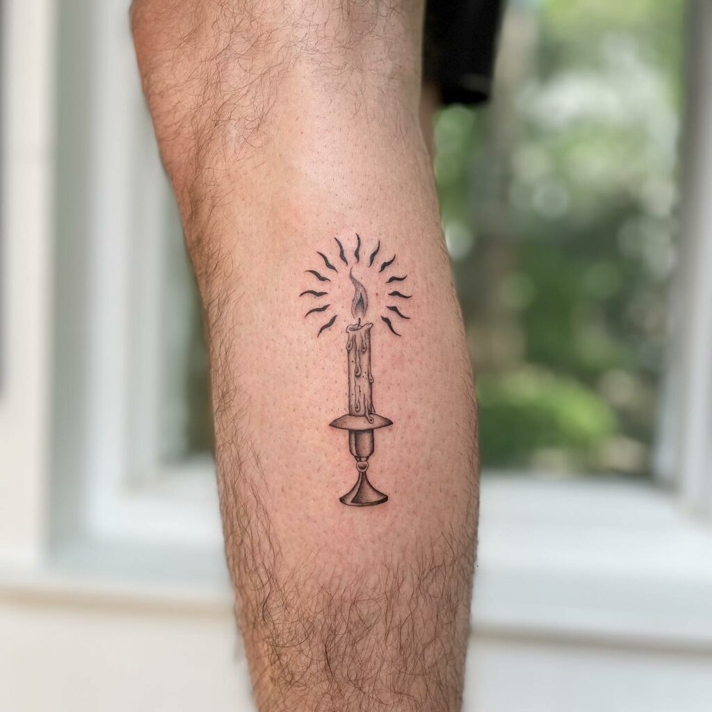 11+ Small Flame Tattoo Ideas That Will Blow Your Mind! 17 Candle Flame Tattoos