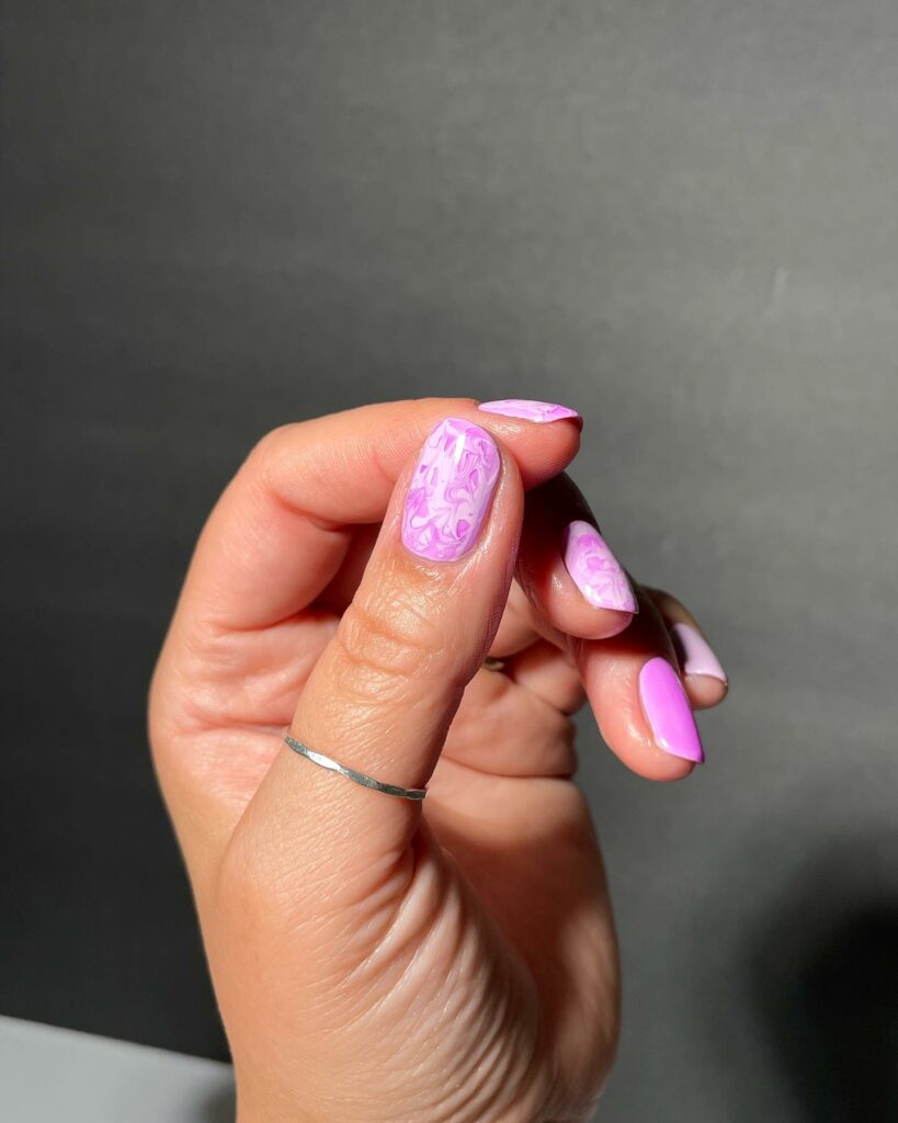 34 Latest Glossy Purple Nail Design Guides To Follow In 2024! 22 Candy Light Purple nails