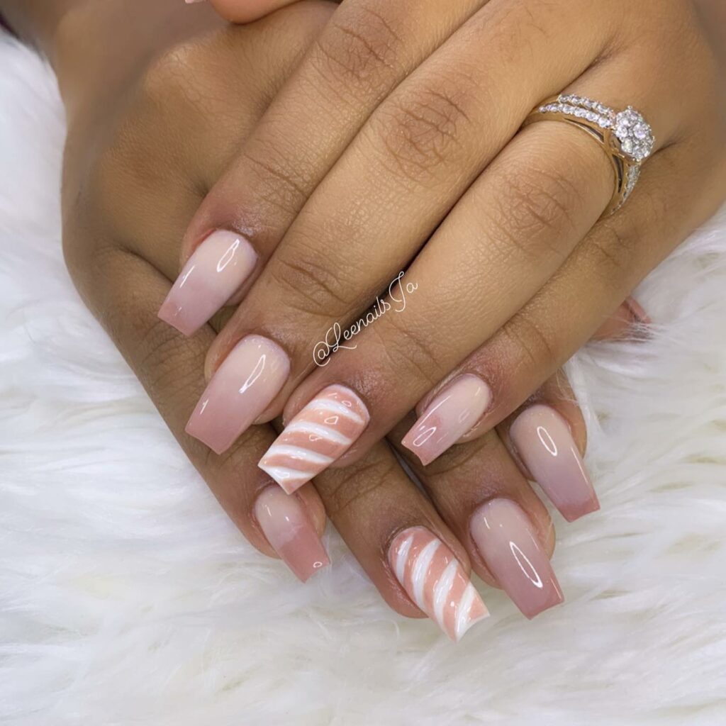 Get Graceful with 30 Ballerina Nail Designs for 2024 38 Candy Stripes
