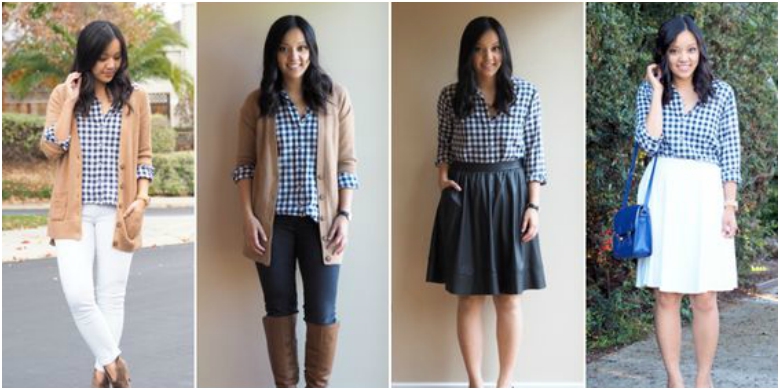 How to Create the Perfect Capsule Wardrobe 22 Four ways to wear a black and white checked shirt