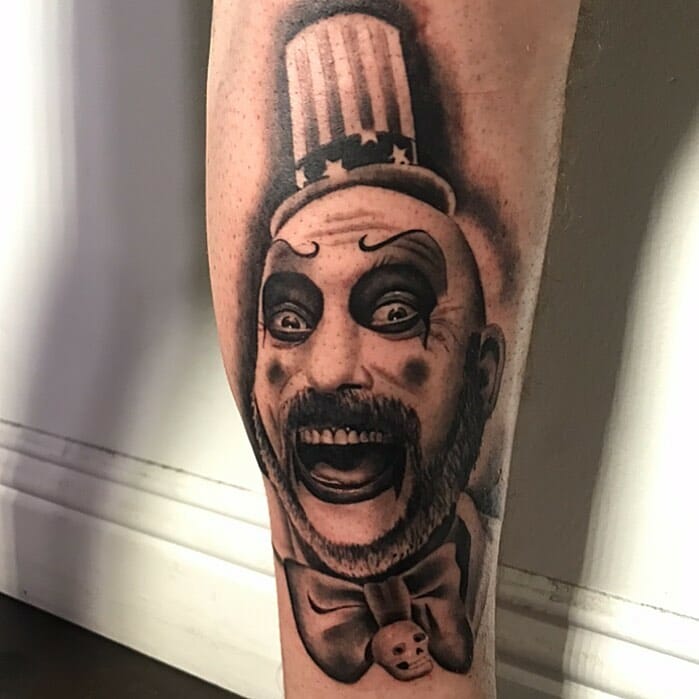11+ Spooky Rob Zombie Tattoo Designs that can be your favorite this season! 15 Captain Spaulding Tattoo