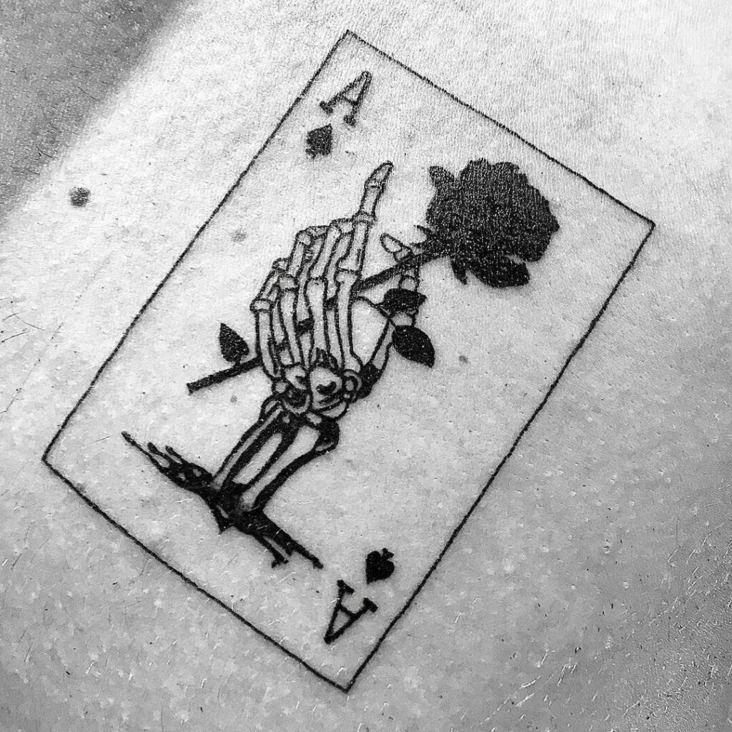 34 Hand Skeleton Tattoo Designs for 2024 26 Card Tattoo