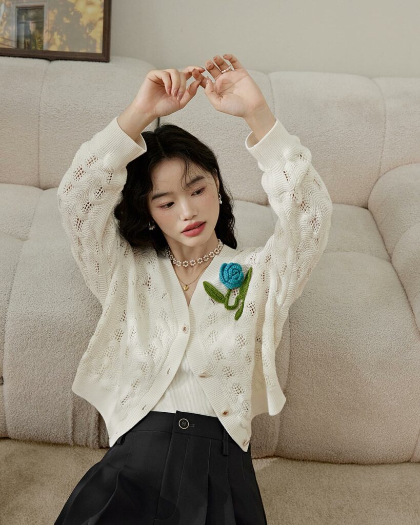 10 Amazing Soft Girl Outfits to Inspire You in 2024 14 Cardigans