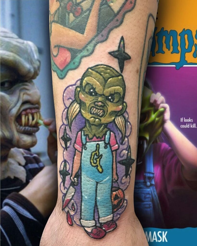 11+ Goosebumps Tattoo Ideas That Will Blow Your Mind! 14 Carly Beth In The Murderous Haunted Mask