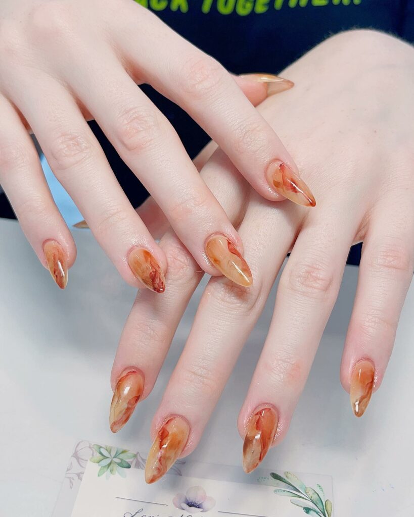 Indulge in 40 Marble Nail Designs for 2024 38 Carnival Vibes Marble nails