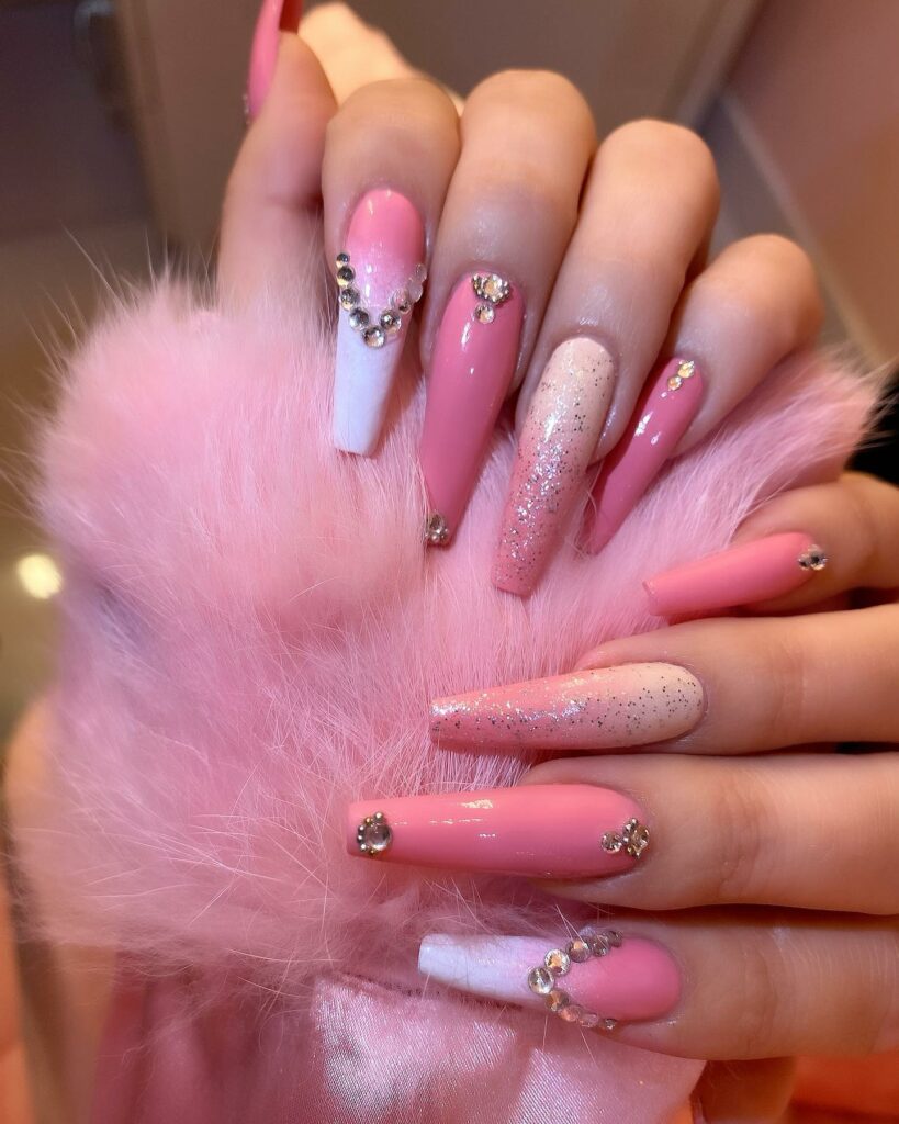 Playful and Fun 30 Barbie Nails To Try in 2024 13 Celebrity Barbie Nails