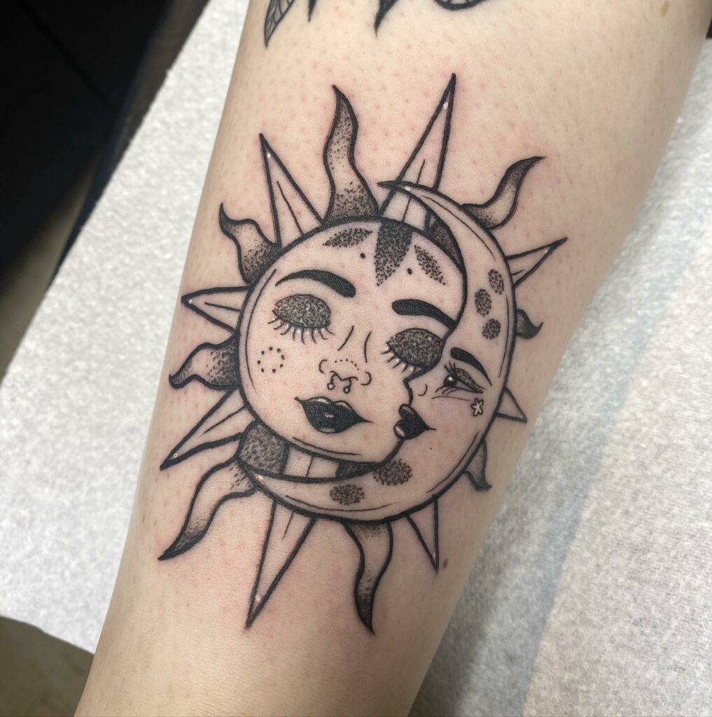 10+ Mens Calf Tattoo Ideas That Will Blow Your Mind! 16 Celestial Calf Tattoos