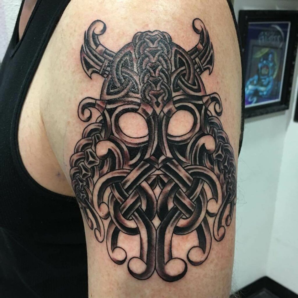 11+ Celtic Viking Tattoo Ideas That Will Blow Your Mind! 12 Celtic Mask Tattoo