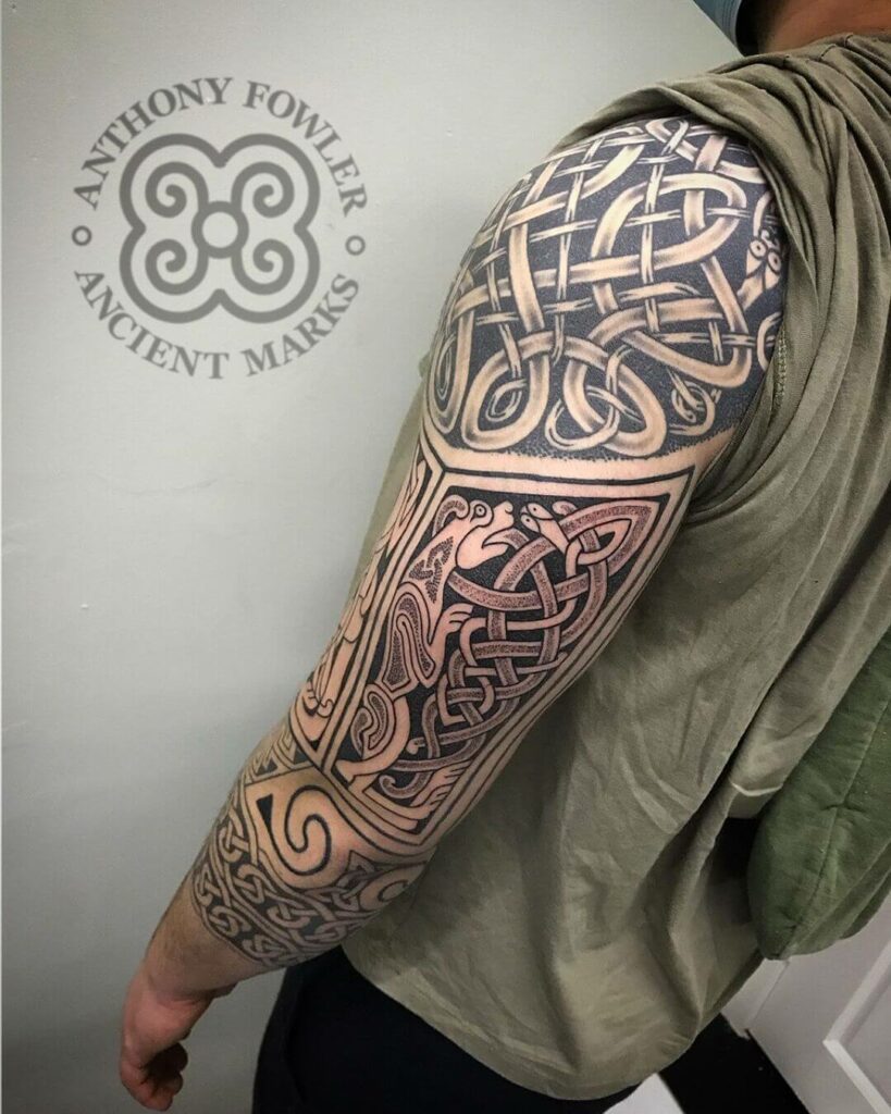 46 Celtic Half-Sleeve Tattoo Ideas for 2024 11 Celtic Sleeve Tattoo With Gorgeous Design