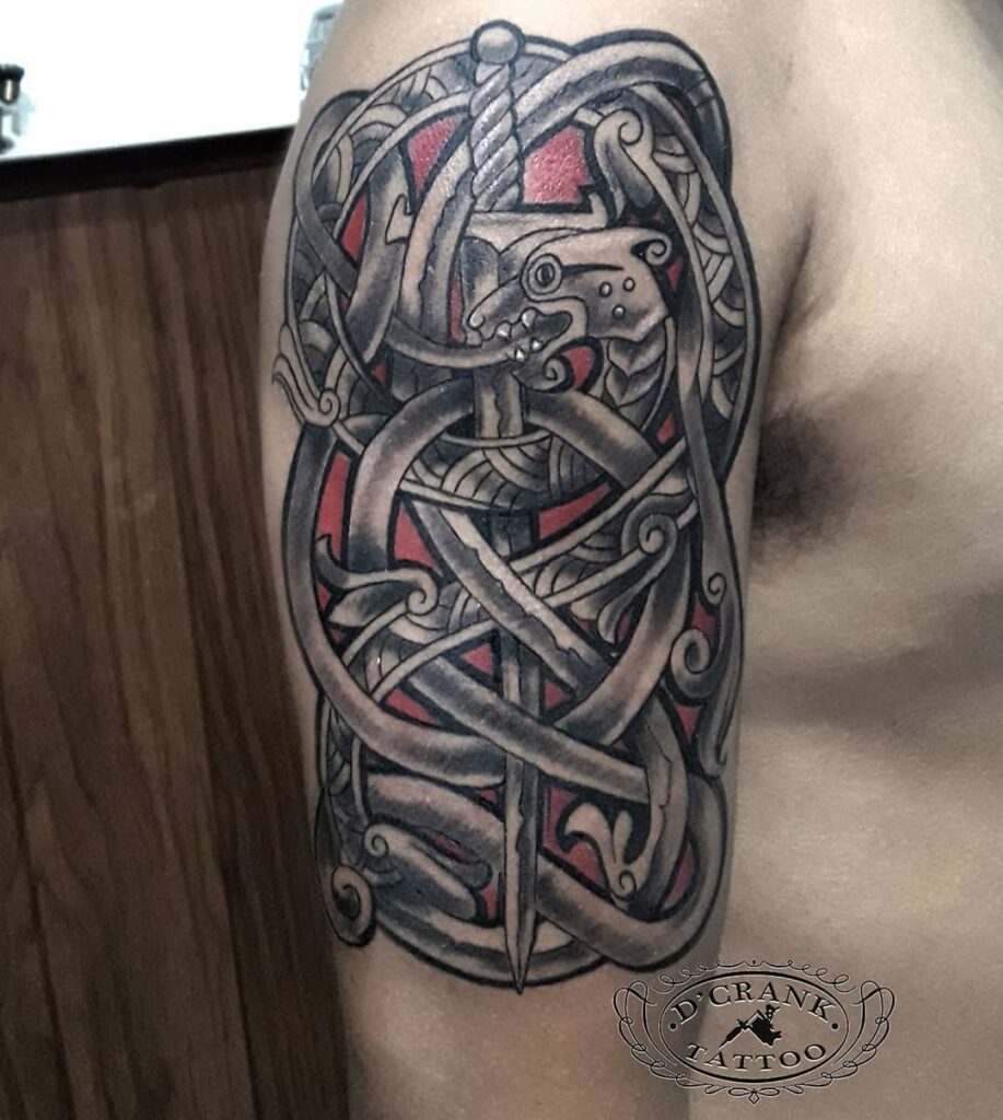11+ Celtic Sword Tattoo Ideas That Will Blow Your Mind! 11 Celtic Sword And Dragon Tattoo Designs