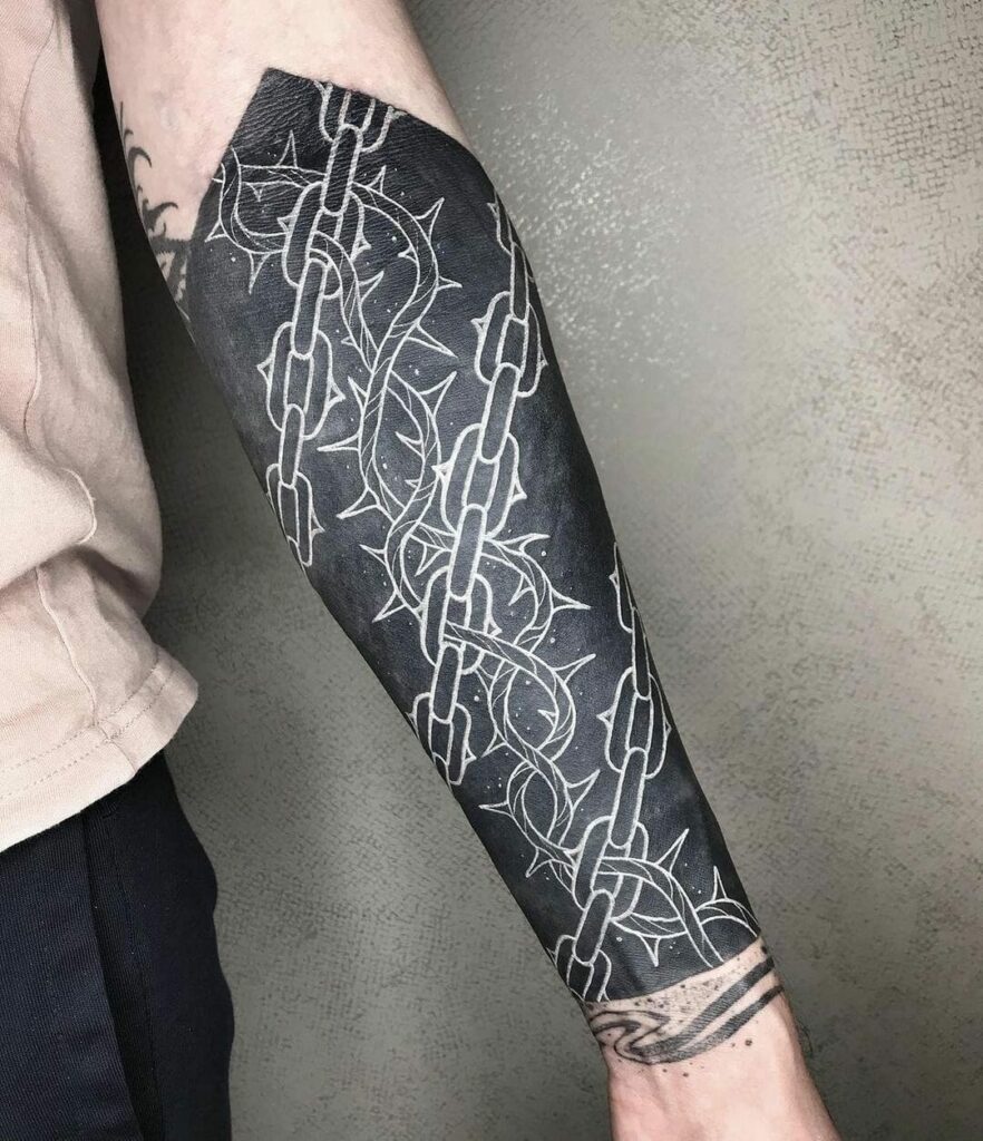 14+ Black Sleeve Tattoo Ideas To Inspire You 20 Chains Black Sleeve Tattoo