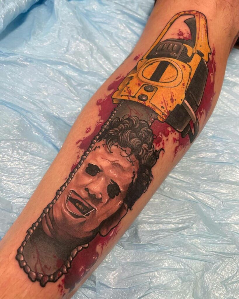 12+ Leatherface Tattoo Ideas To Inspire You! 18 Chainsaw Skin Art