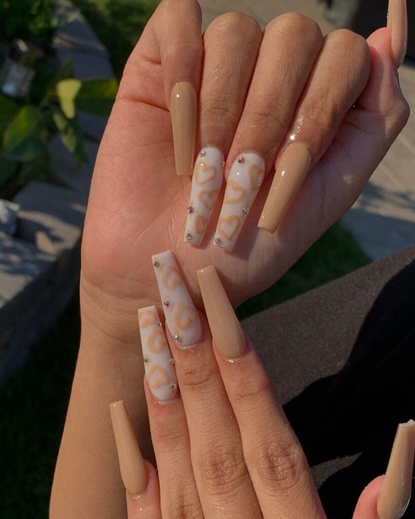 Bring Warmth with 20 Light Brown Nail Ideas in 2024 22 Charm of Light Brown Nails with a Twist
