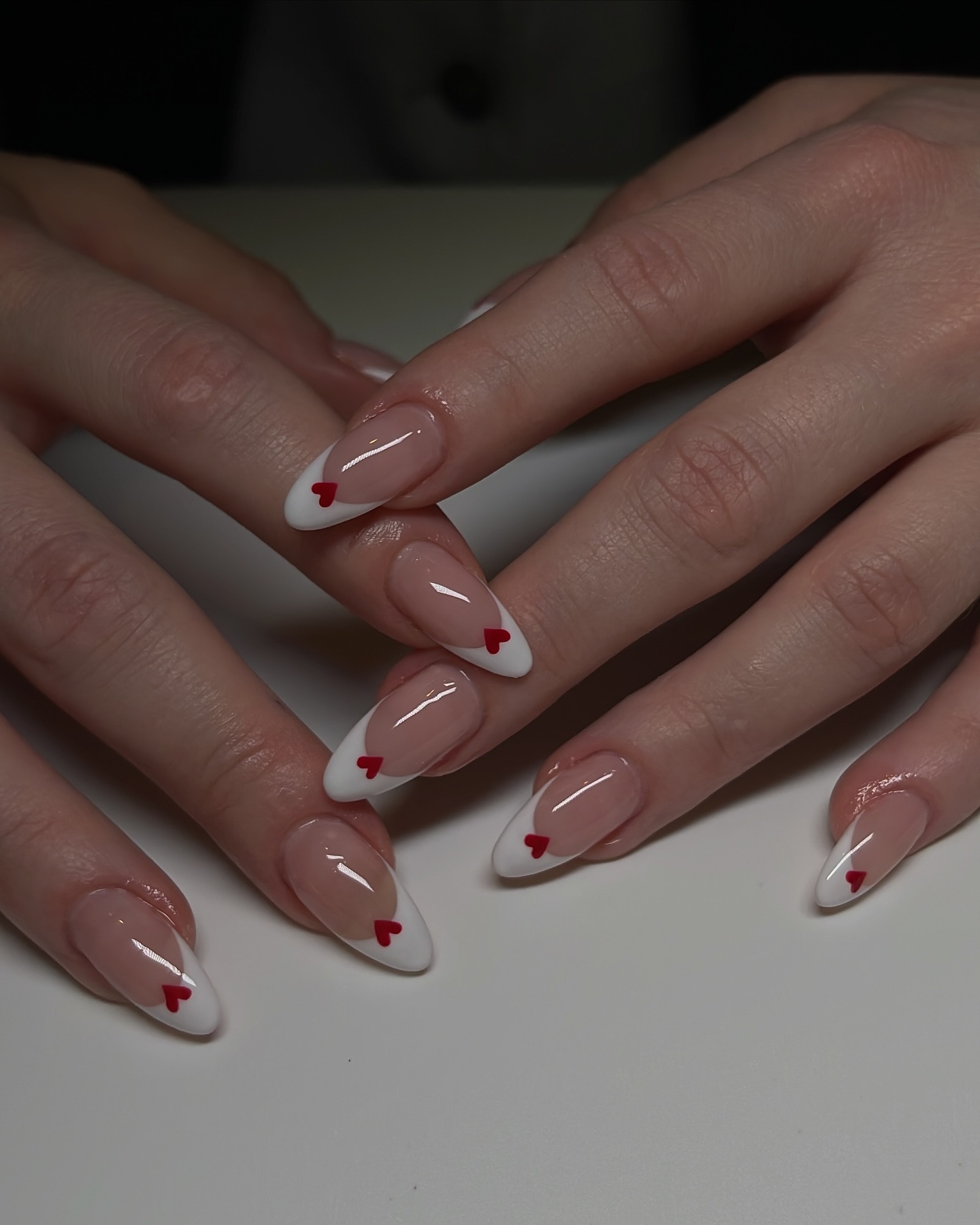 30 LATEST GREEN NAIL DESIGNS TO TRY TODAY ✨ 12 Charming French Manicure with Heart Accents