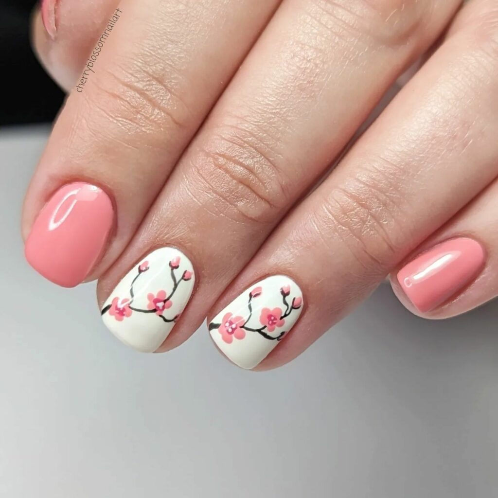 Get Playful with 40 Jelly Nail Designs for 2024 42 Cherry Blossom Bliss