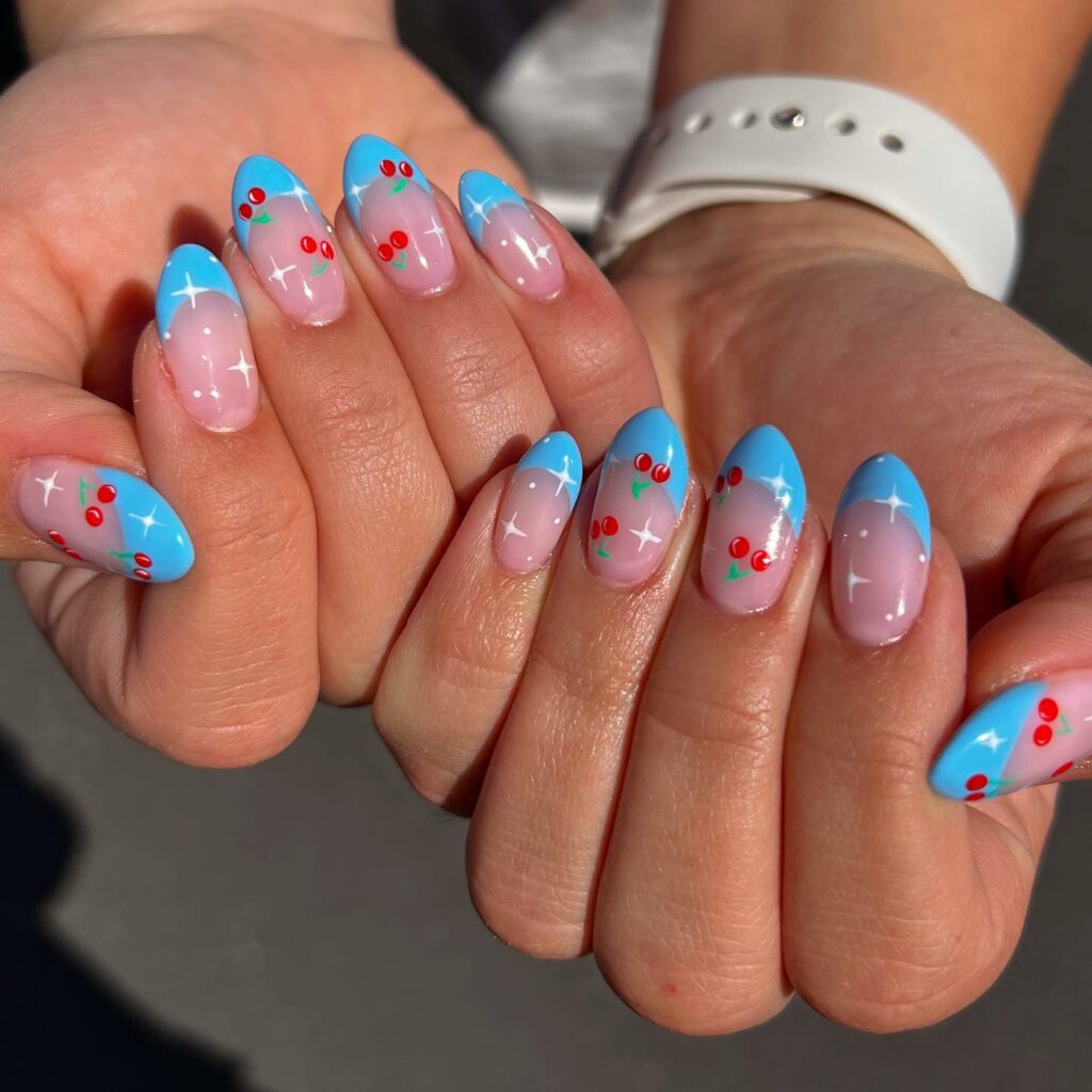 18 Latest Light Blue Nail Designs To Try In 2024! 18 Cherry Bomb
