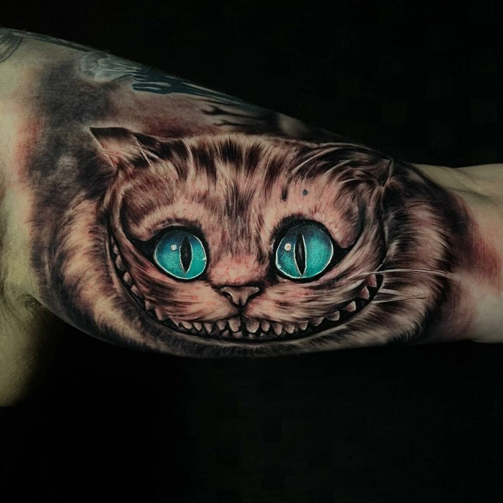11+ Skin Deep Tattoo Ideas That Will Blow Your Mind 18 Cheshire Cat Tattoo
