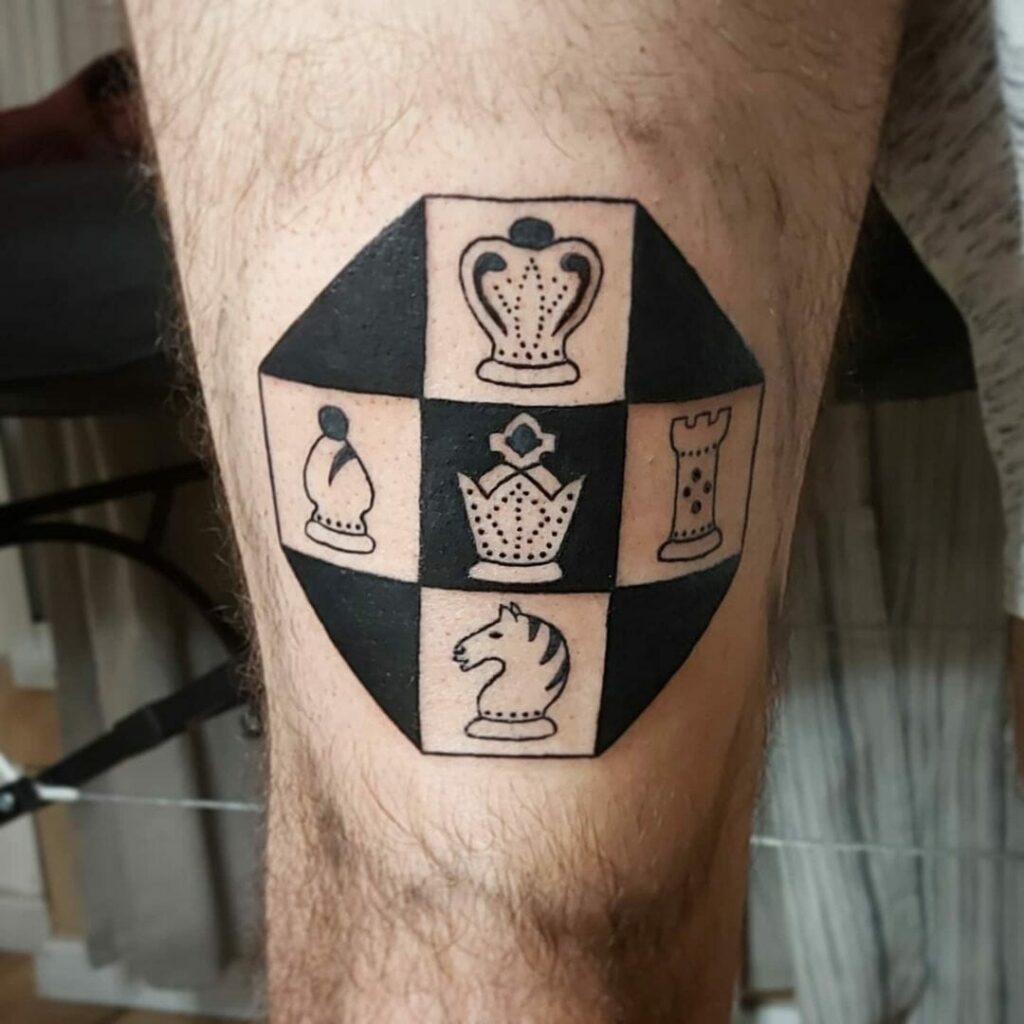 11+ Chess Board Tattoo Ideas That Will Blow Your Mind! 16 Chess Board Tattoo Family