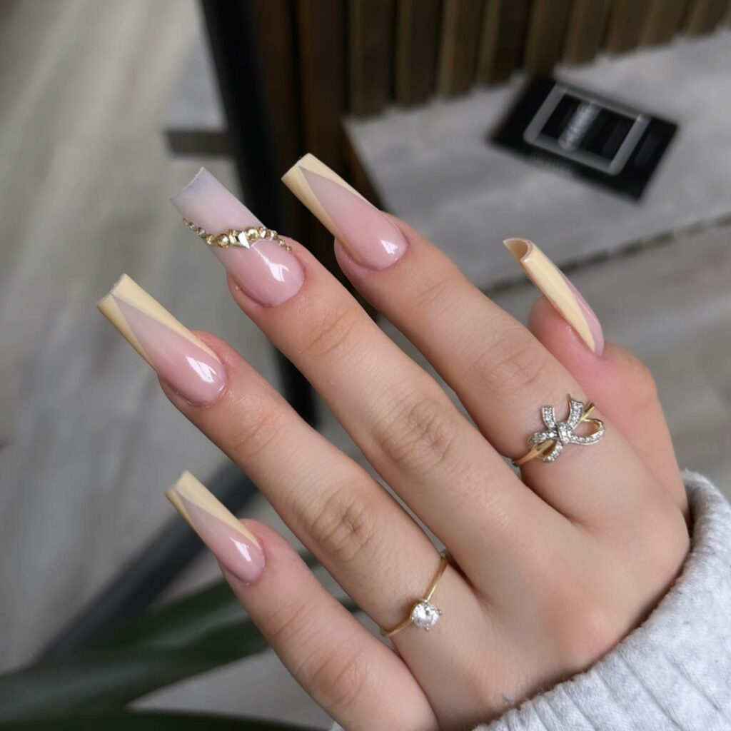 30 Latest Long French Tip Nail Ideas To Try In 2024! 50 Chic Beige Ombré Long French Nails