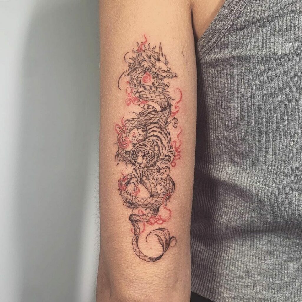 11+ Chinese Dragon Tattoo Arm Ideas That Will Blow Your Mind! 10 Chinese Dragon Tattoo