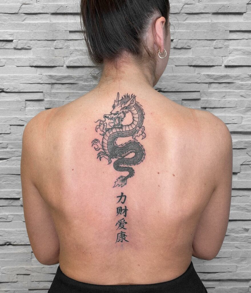 11+ Chinese Letters Tattoo Ideas That Will Blow Your Mind 19 Chinese Dragon Tattoo With Symbols
