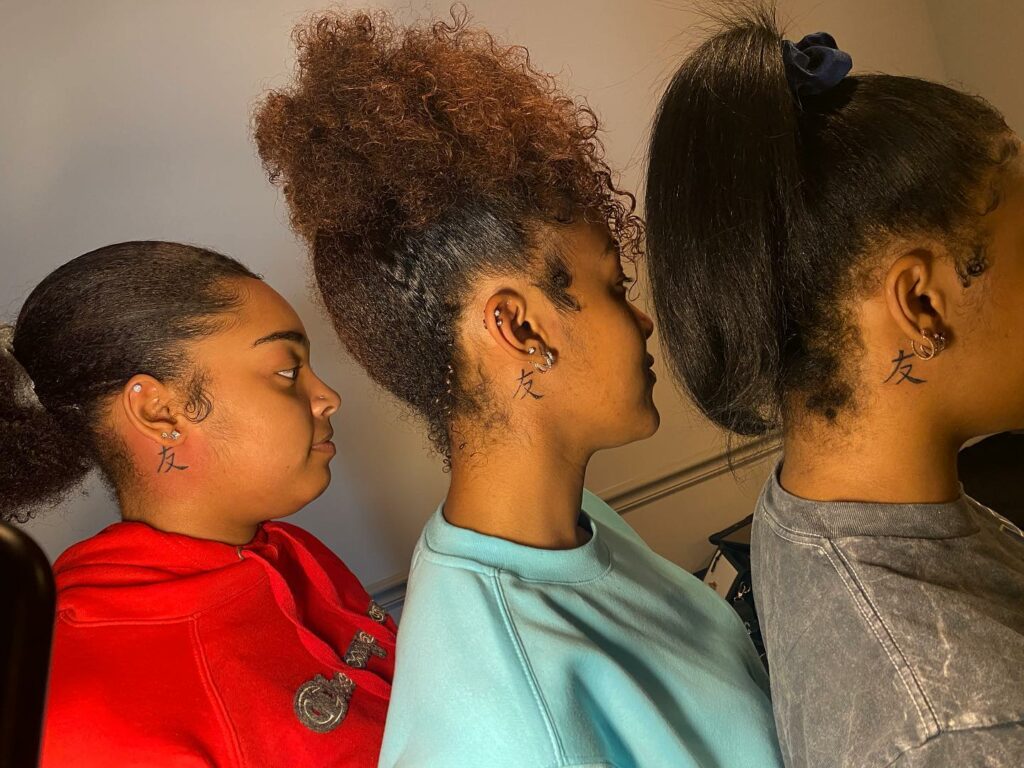 11+ Chinese Symbol Tattoo Behind Ear Ideas That Will Blow Your Mind! 13 Chinese Symbol Tattoo Behind The Ear For Friendship