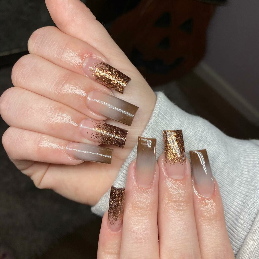 21 Latest Brown Ombre Nail Designs To Try In 2024! 24