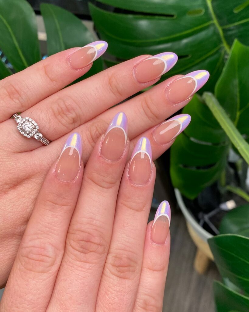 20 Chrome French Manicures to Try in 2024 13 Subtle Chrome French Nails