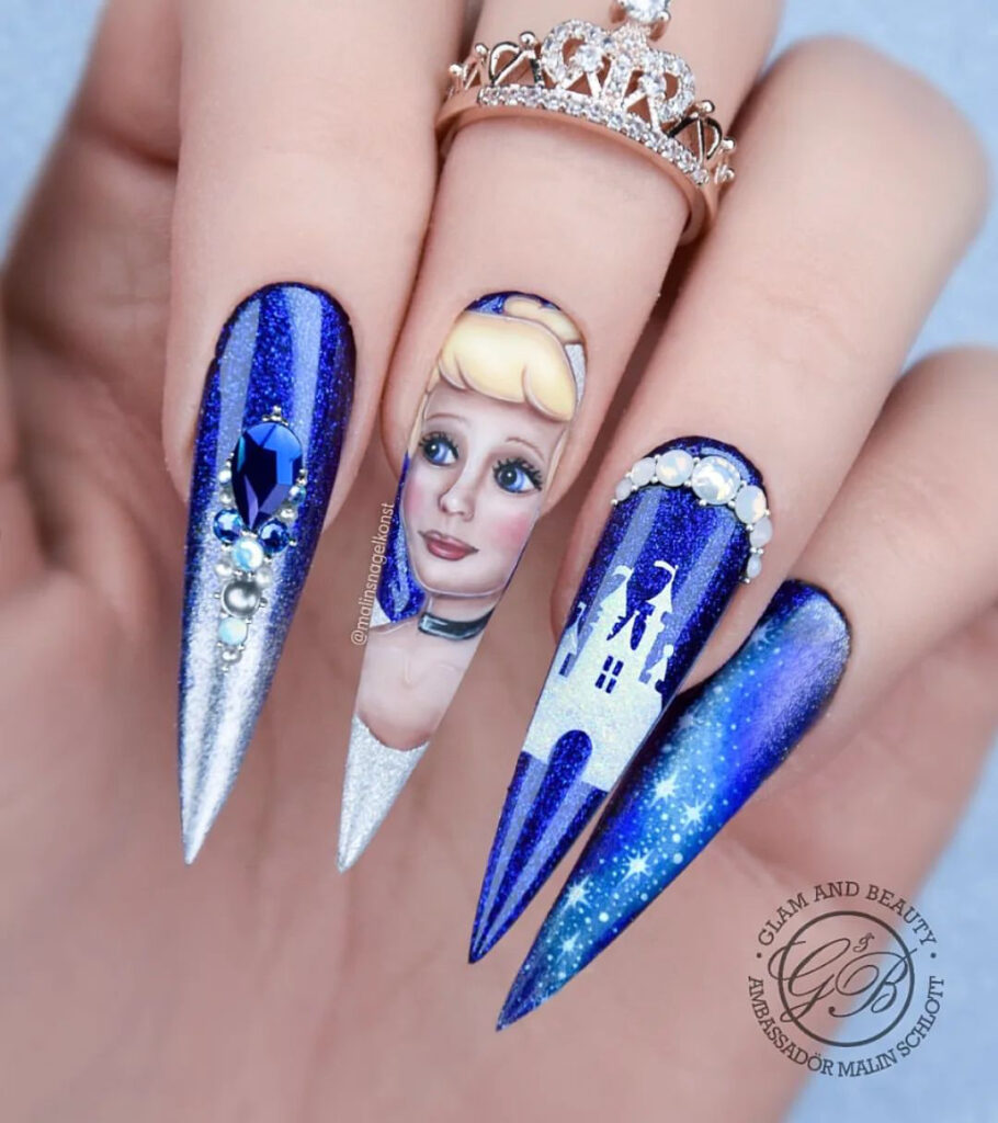 20 Latest Cinderella Nail Ideas To Try In 2024! 16