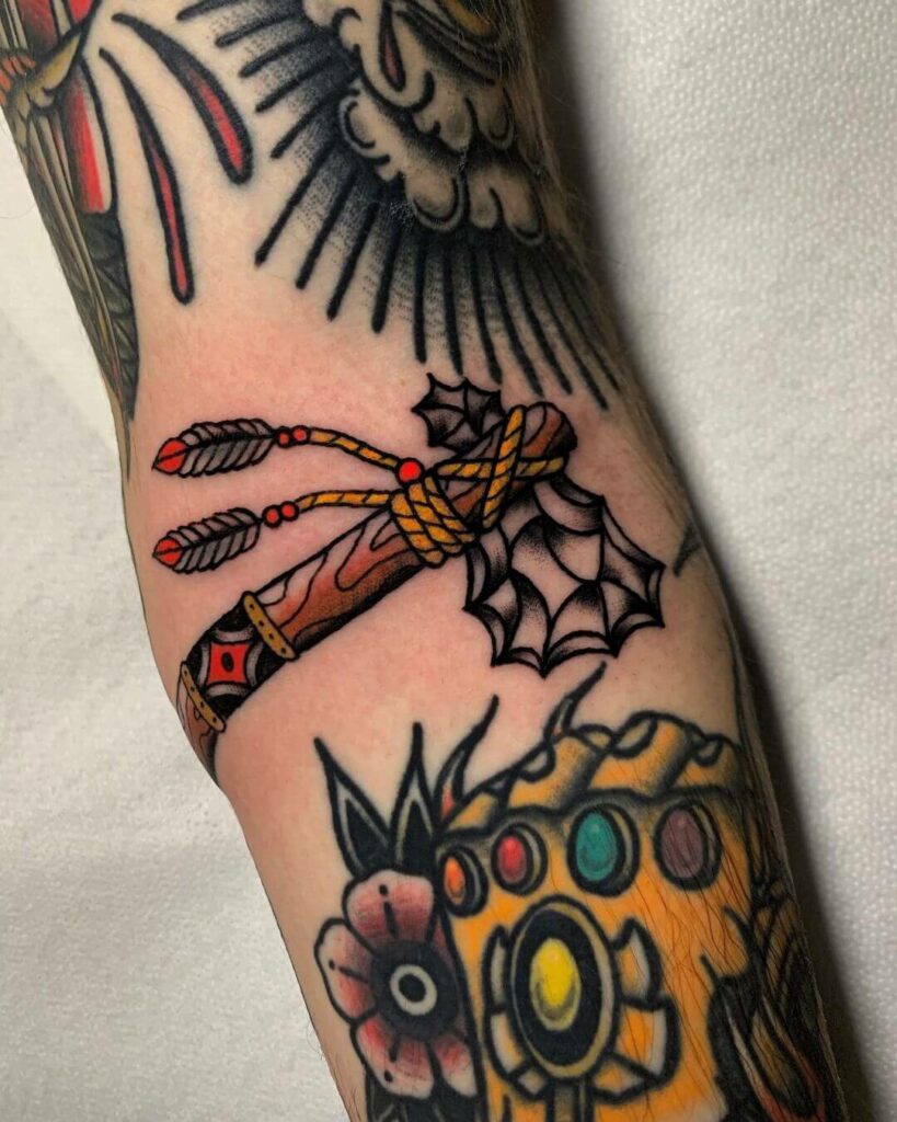 10 Creative Filler Tattoo Ideas for 2024 20 Classic Axe Gap Filler Tattoos