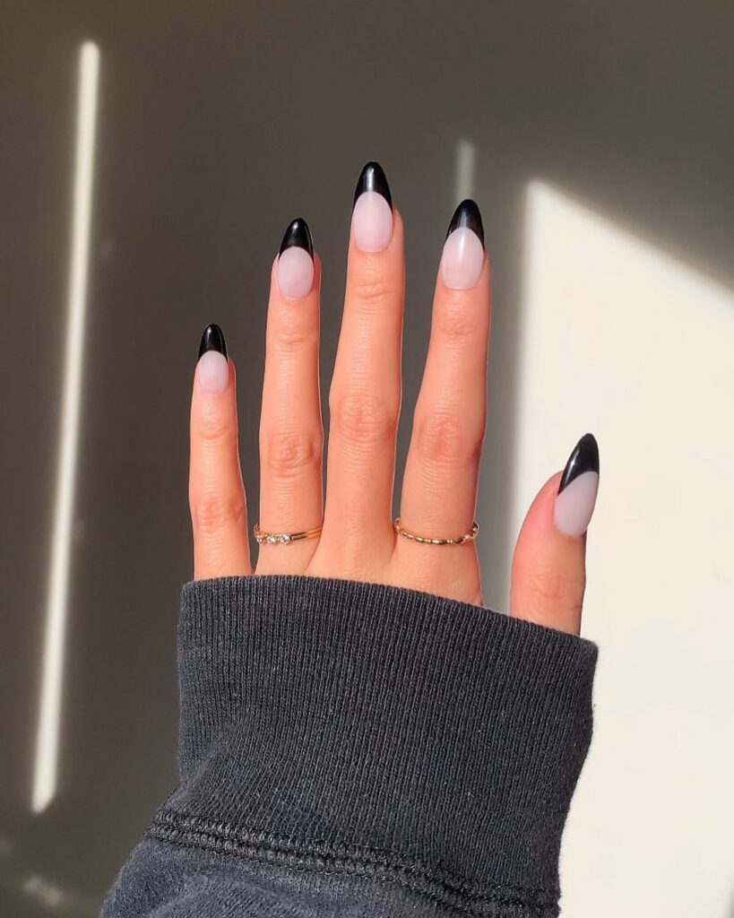26 LATEST FRENCH MANICURE IDEAS TO TRY IN 2024! 13 Classic Black French
