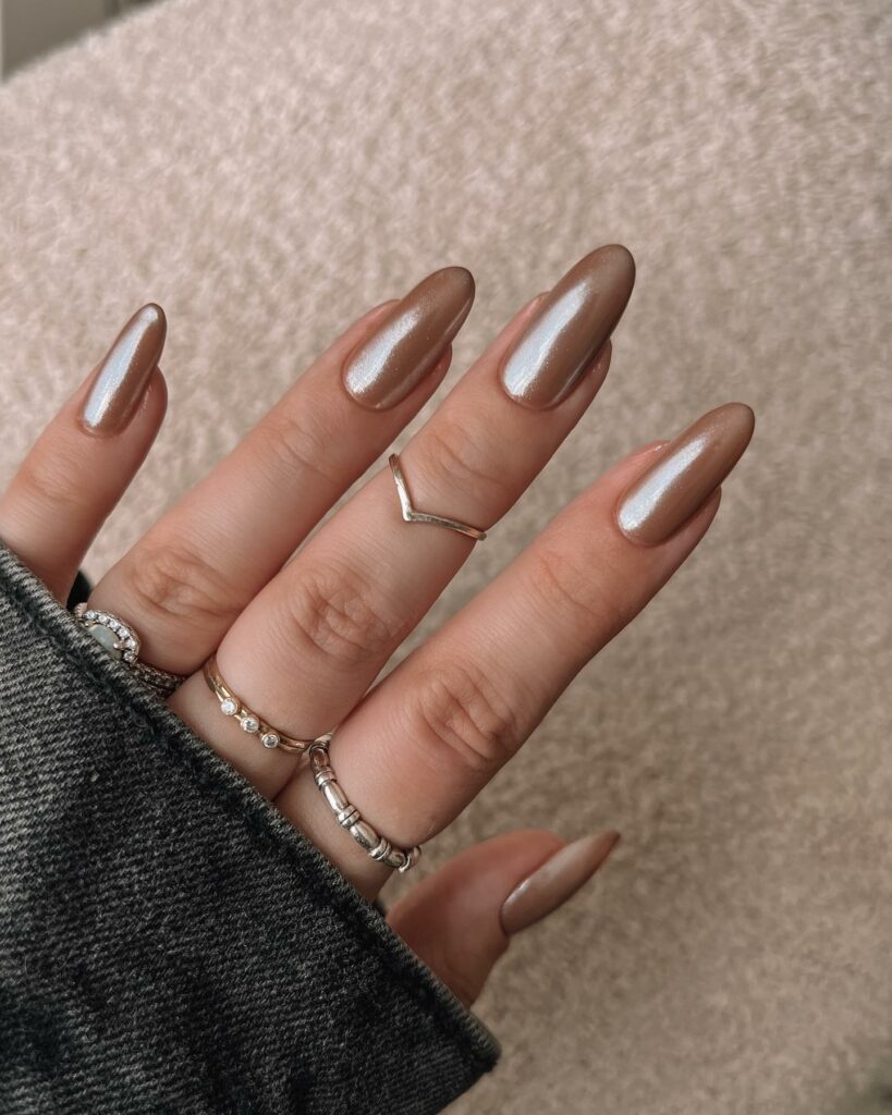20 Latest Hailey Bieber-Inspired Glazed Donut Nail Ideas To Try In 2024! 24 Classic Chocolate Glazed Donut Nails
